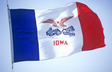 Naklejka na ściany i meble State Flag of Iowa