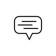 comment icon design line style. Perfect for application, web, logo and presentation template