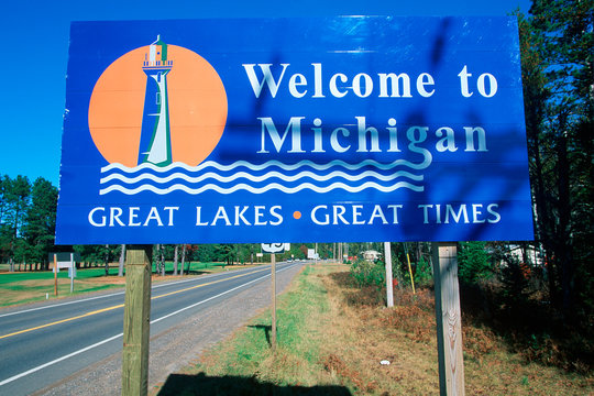 Welcome To Michigan Sign