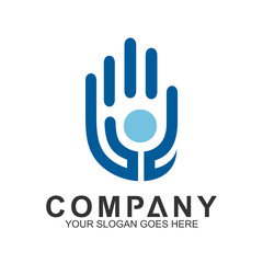 People Care Logo,Kid In Hand Shape, We Care Logo,Family Logo