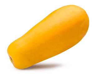 Ripe papaya isolated on white with clipping path.