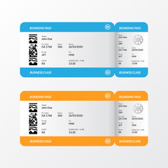 boarding pass airplane ticket layout template for travel, holiday, vacation.