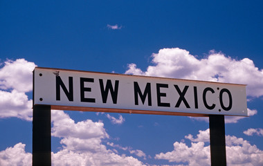 Obraz premium Welcome to New Mexico Sign