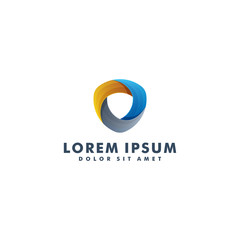 Obraz premium Shield logo design icon logotype vector