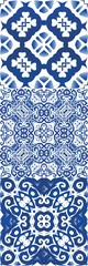 Antique azulejo tiles patchworks.