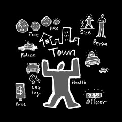 아이디어 일러스트 / 손으로 그린 캐릭터