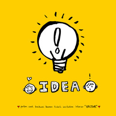 아이디어 일러스트 / 손으로 그린 캐릭터