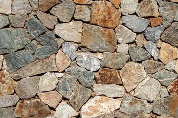 The beautifully arranged stone walls