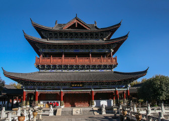 Fototapeta premium mu fu in lijiang,china