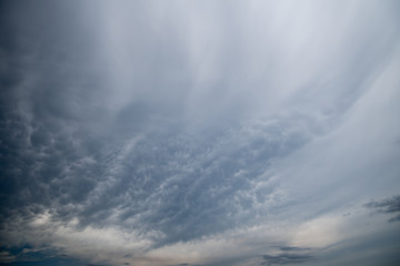 dark storm clouds with background,Dark clouds before a thunder-storm.