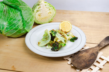 Fried Cabbage with Fish sauce.