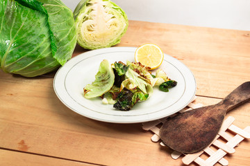 Fried Cabbage with Fish sauce.