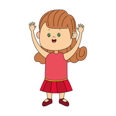 cute girl wearing dress icon