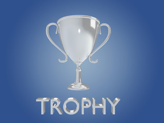 TROPHY - achievement concept