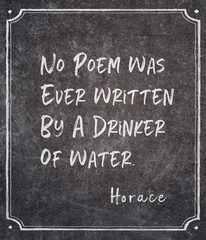 no poem Horace quote
