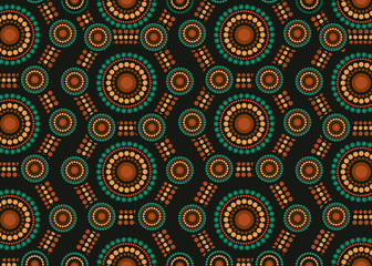 Dot seamless pattern background - Vector illustration