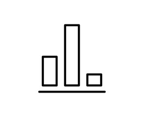 Graph chart line icon