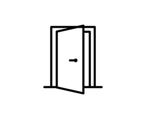 Door premium line icon