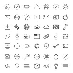 Sign icon set.