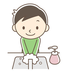 男の子　手洗い