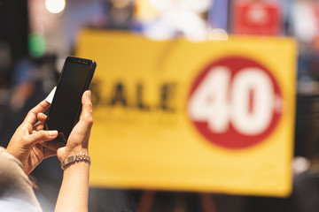 woman using smartphone working,playing with happy.