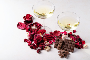 Saint valentine's day ceramic plates