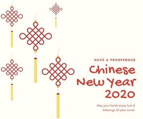happy Chinese New Year 2020 background