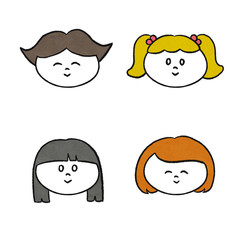 笑う女の子セット