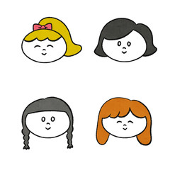 笑う女の子セット