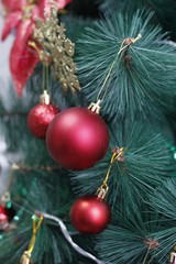 christmas decoration on tree