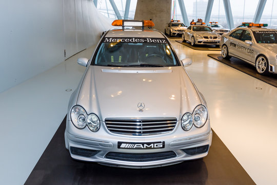 STUTTGART, GERMANY- MARCH 19, 2016: Official F1 Medical car Mercedes-Benz C55 AMG, 2004. Mercedes-Benz Museum.