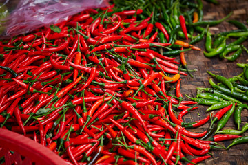 Chili pepper at Asian market 