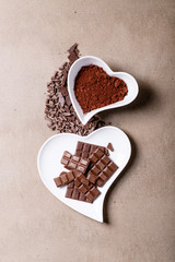 Saint valentine's day ceramic plates