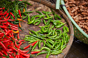 Chili pepper at Asian market 