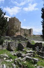 Fototapeta na wymiar Ruine der Kreuzfahrerburg in Byblos
