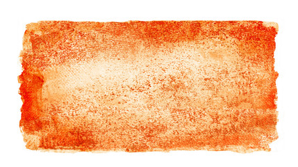 Watercolor rectangle background isolated on white