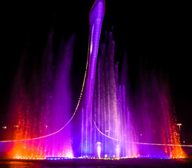 Dancing fountain in the park