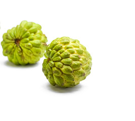 Custard Apple isolated on white background