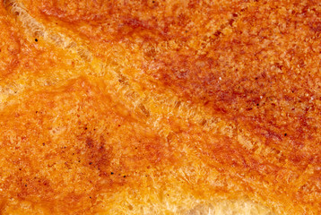 Brown bread crust as an abstract background