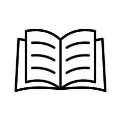 Open book icon vector design templates