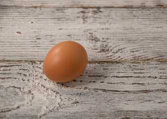 eggs on wooden background