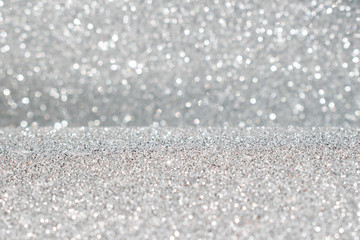silver glitter abstract background