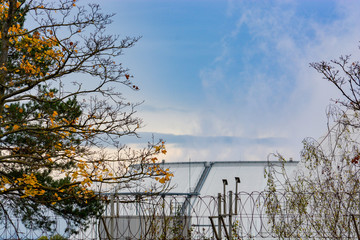 Elements of a nuclear power station in Southern Germany