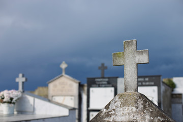 Cross on cemetery - 316940556