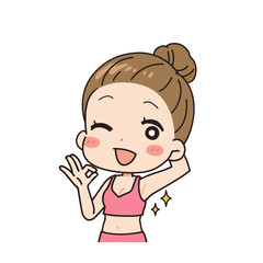 Diagonal illustration of a woman with beautiful armpits, upper body.