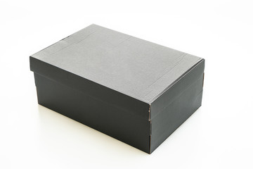 black shoes box on white background
