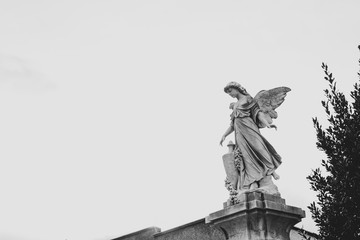 Statue in a cemetery