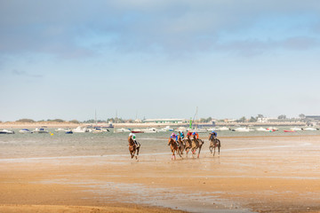 Carreras de caballo en la playa