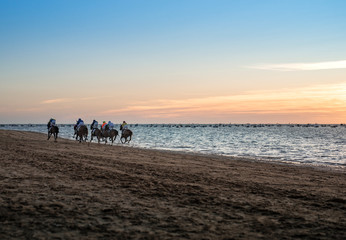 Carreras de caballo en la playa