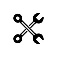 Wrench Icons for logo. Customization, repair and maintenance. Flat vector illustration EPS10